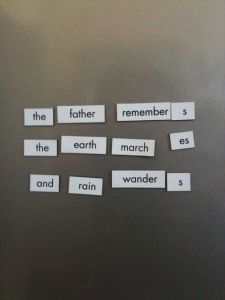 Magnetic Poetry 2