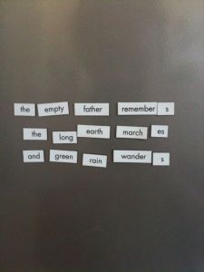 Magnetic Poetry 3